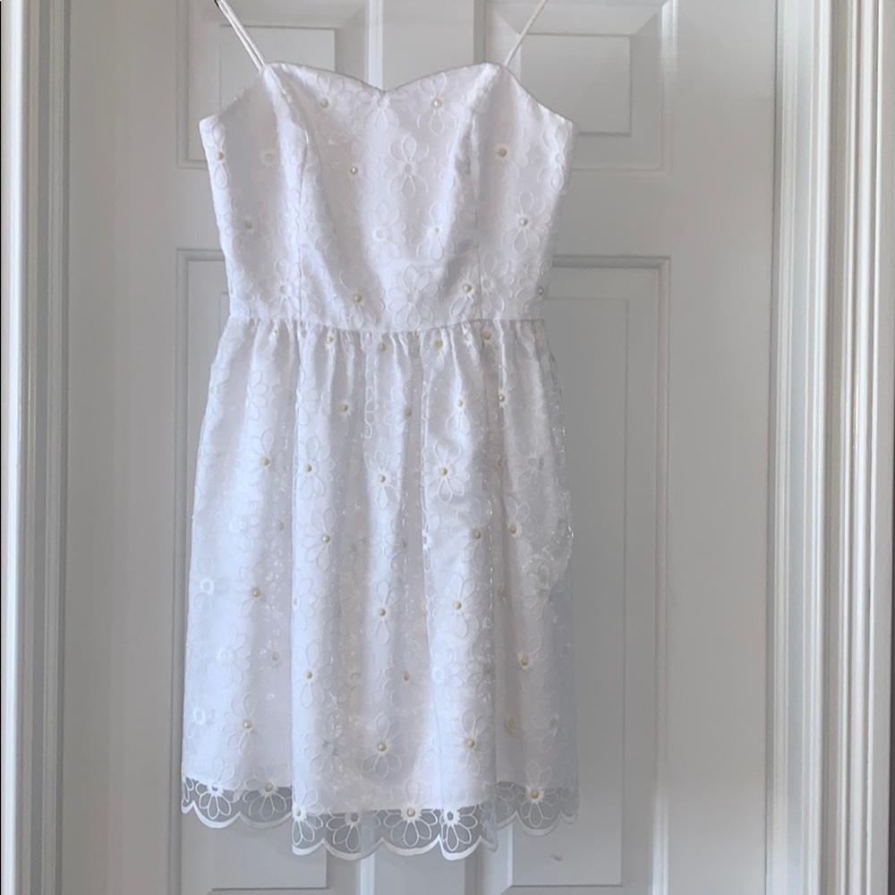 Lilly Pulitzer White Daisy Dress, size 0
